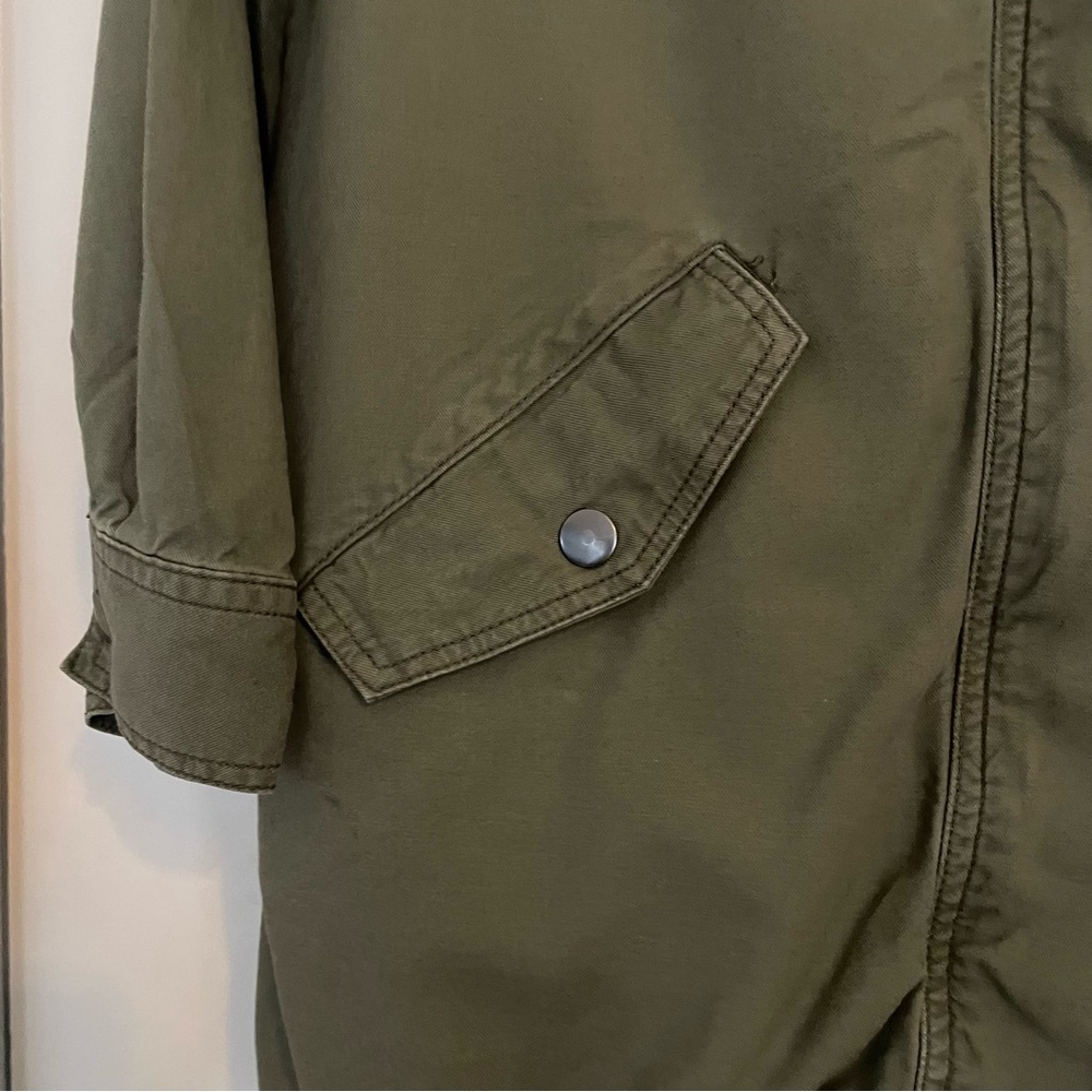 BP Nordstrom oversized olive green utility jacket XS. Great Condition - Picture 2 of 9
